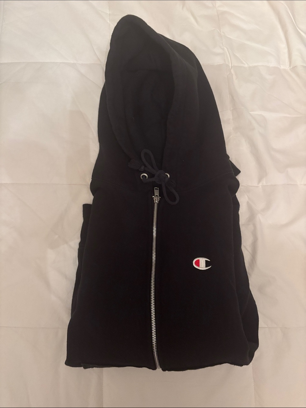 Champion Black Zip-Up Hoodie